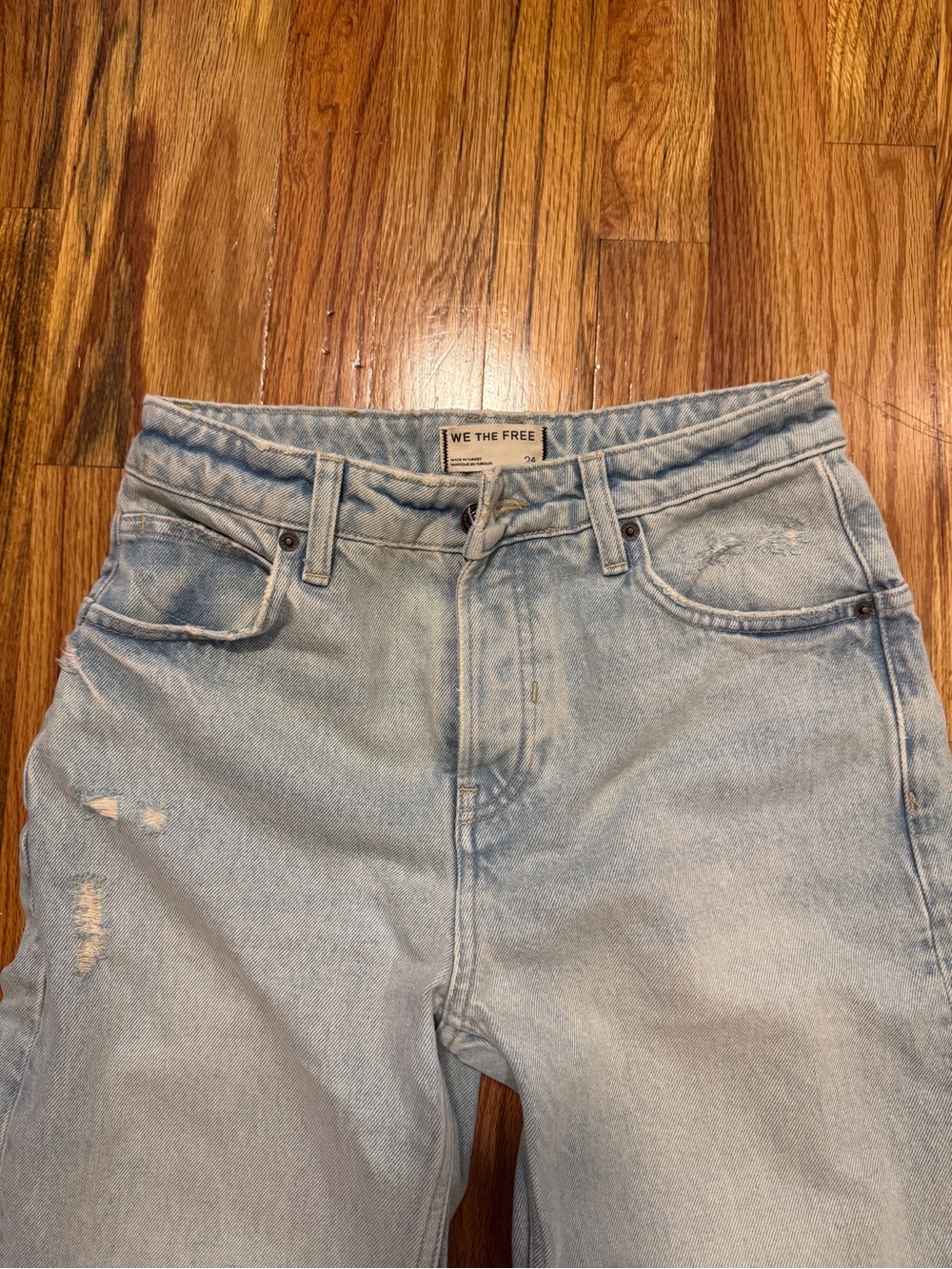 NWT We The Free (Free People) Bleached Out Vintage Jeans Size 24